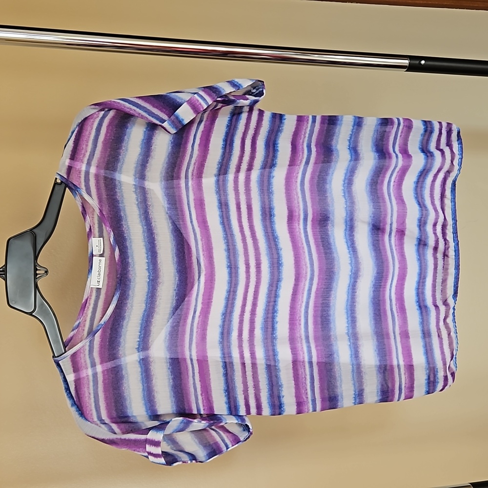 Liz Claiborne Layered Short Sleeve Top